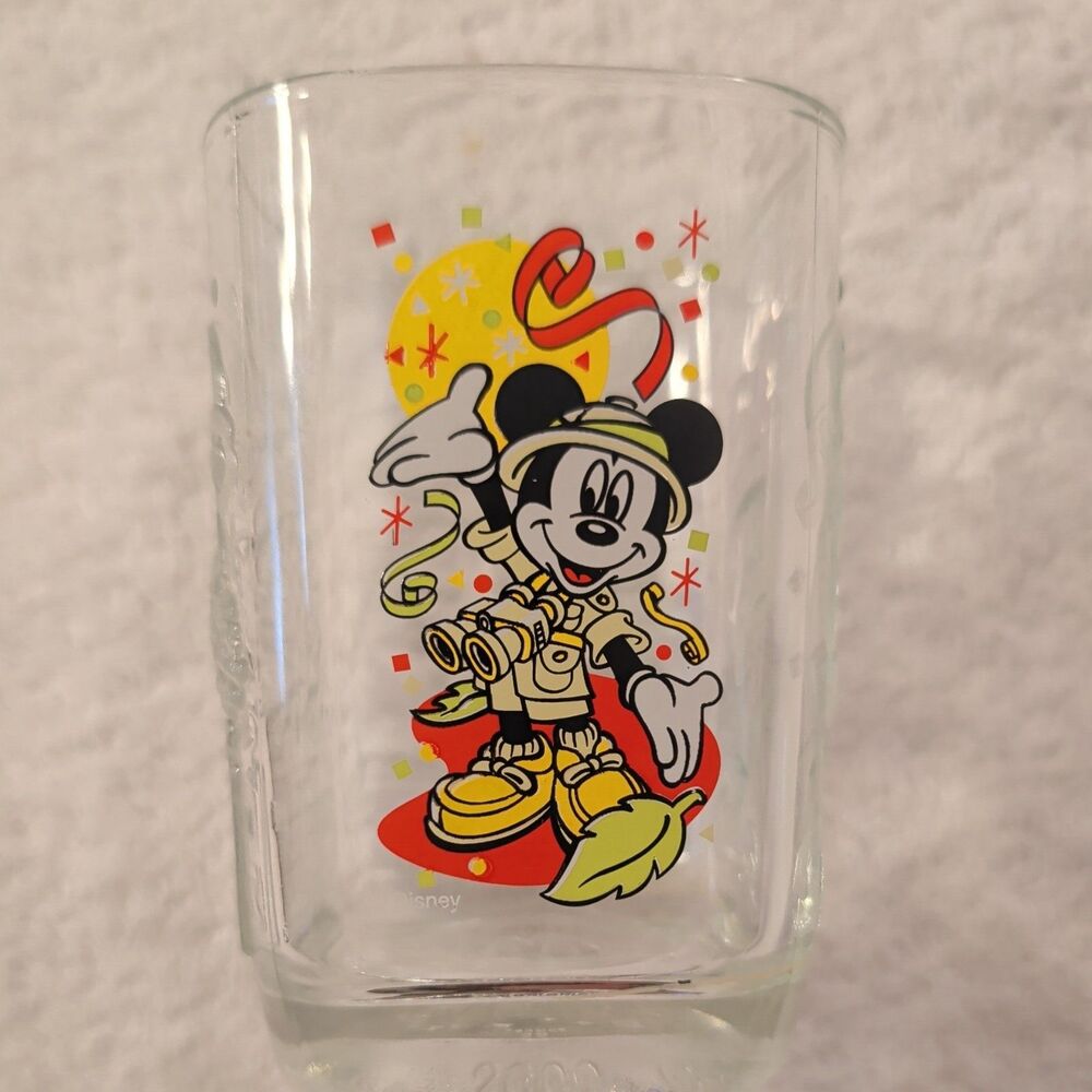 Vintage Mickey Mouse McDonald’s Glass Disney Animal Kingdom 2000